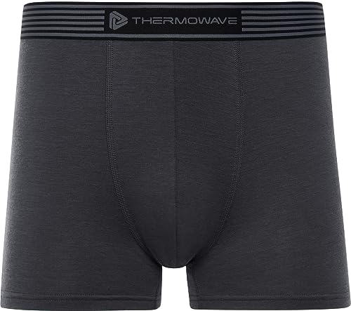 Thermowave Merino Life Unterwäsche Männer - Merino Wolle Boxershorts - Anti Geruch Sport Unterwäsche Männer - 160GSM Dehnbare Herrenunterwäsche Merinowolle, XXL