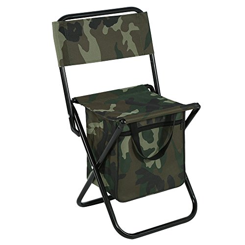 Camouflage Klappstuhl, Stahlrohr, 600D Oxford Stoffstuhl, Outdoor Camping Camping Stuhl, für Outdoor