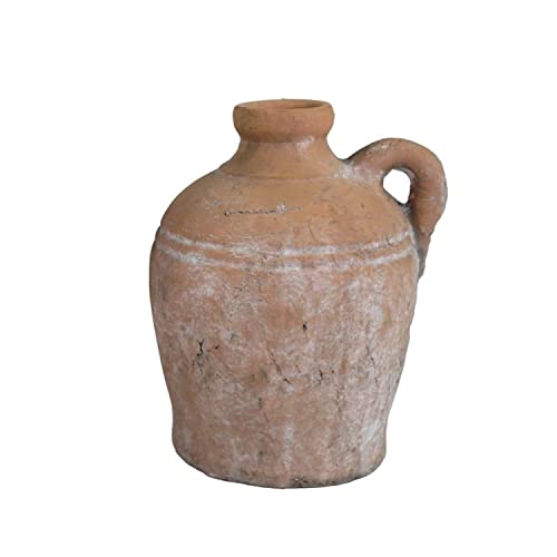 CIAL LAMA Dekorative Vase Zement 1 braune Griffe 24 cm