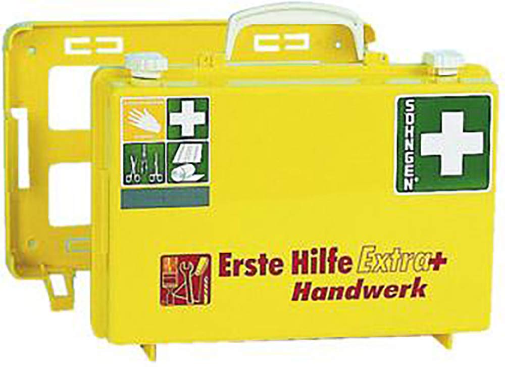 Söhngen Erste Hilfe Koffer Extra+ Handwerk B310xH210xT130ca.mm leuchtgelb SÖHNGEN - 371096