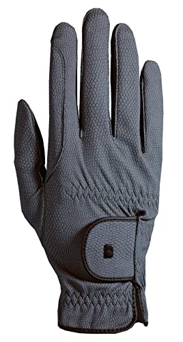 Roeckl Roeck Grip Handschuh, Unisex, Reithandschuh, Anthrazit, Größe 10,5