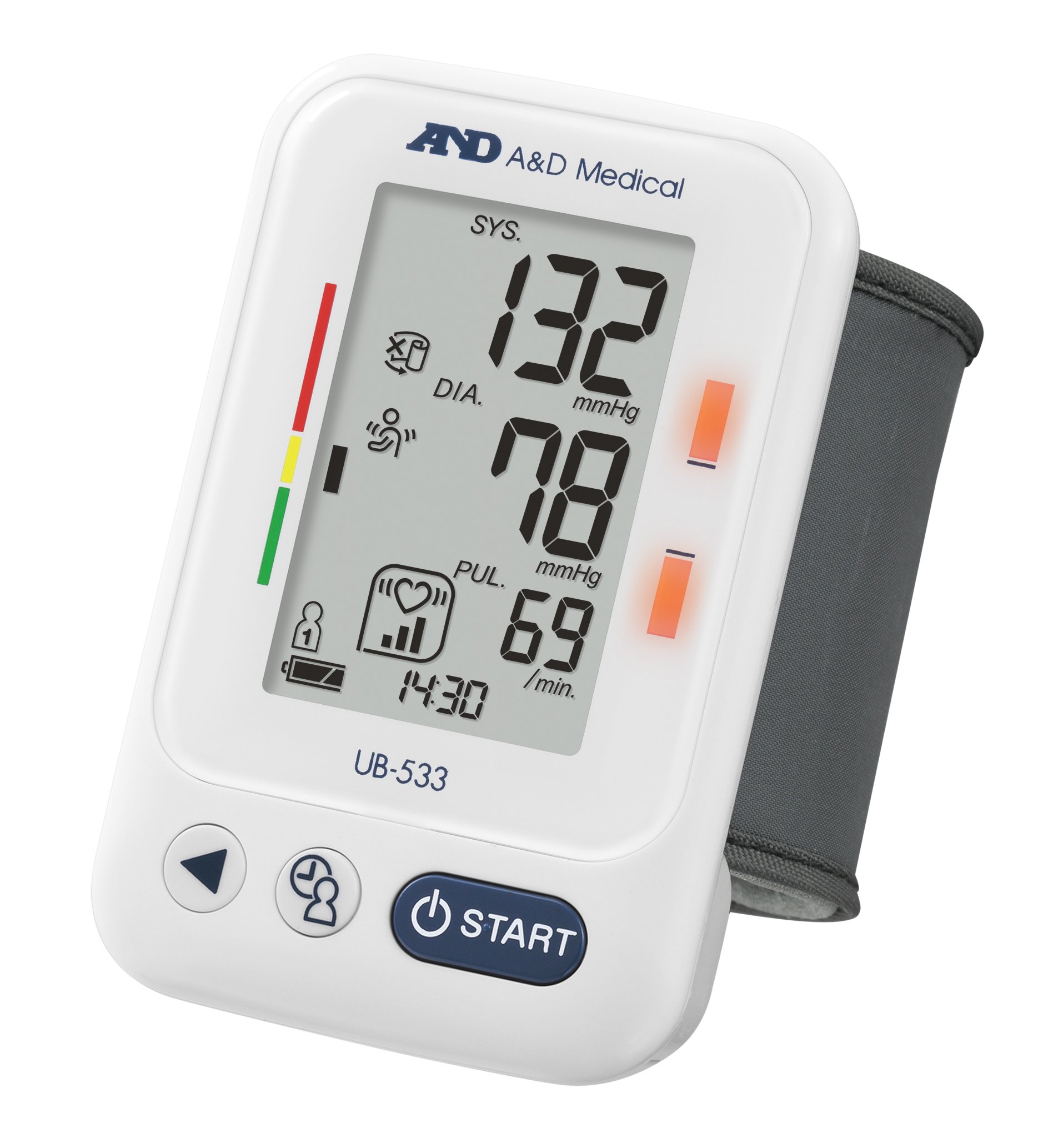 Wrist Tensiometer A&D UB-533 60 Memories, Arrhythmia Detection