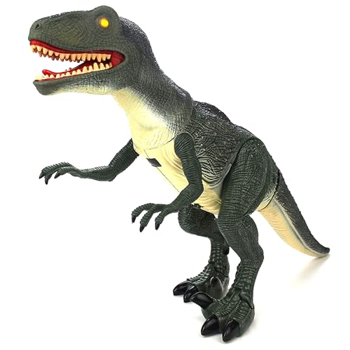 HSP Himoto XXL RC Ferngesteuerter Dinosaurier T-Rex, ca. 50cm groß, Gehfunktion, Sound- und Lichteffekte inkl. Fernsteuerung