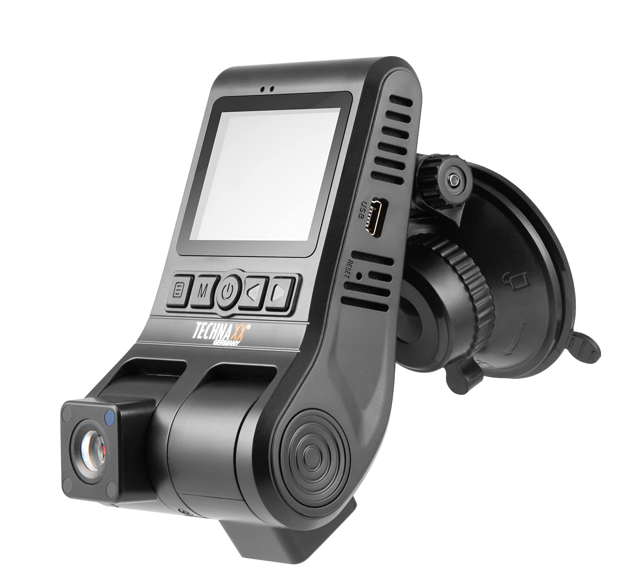 Technaxx TX-185 Dashcam Blickwinkel horizontal max.=120° 5V Display, Dual-Kamera, G-Sensor, Innenra