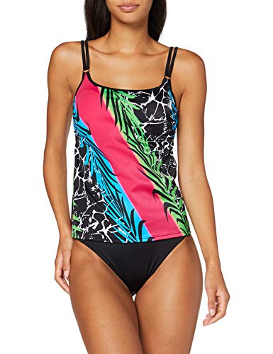 Fashy Damen Tankini, Mehrfarbig Gemustert, 38C