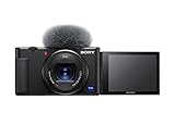 Sony Vlog-Kamera ZV-1 (24-70mm, seitlich klappbares Selfie-Display für Vlogging, 4K Video)