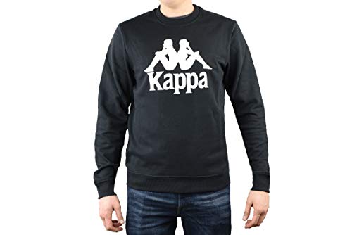 Kappa Sweatshirt Sertum, Baumwoll-Pullover, Größe:L, Farbe:schwarz