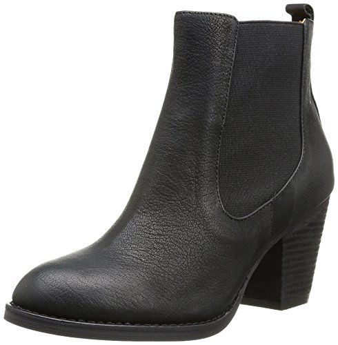 Buffalo London Damen 412-0964-2 ARNO Leather Chelsea Boots, Schwarz (Black 01), 36 EU