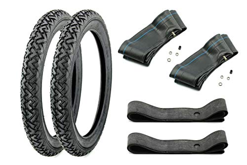 SET: 2 Vee Rubber Reifen 2,25 x 16 Zoll, 2 1/4 x 16 Zoll, Profil VRM 087, 38J inklusive Schläuche und Felgenbänder
