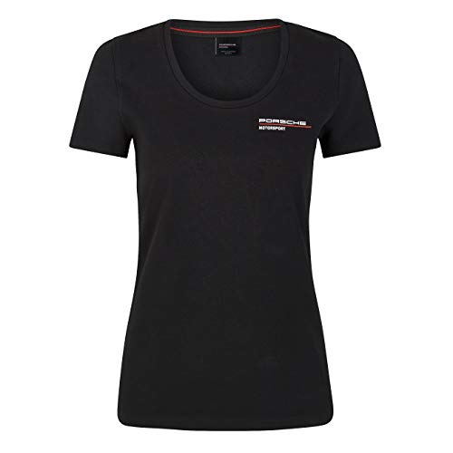 Porsche Motorsport Damen T-Shirt Schwarz, Damen, schwarz, X-Small