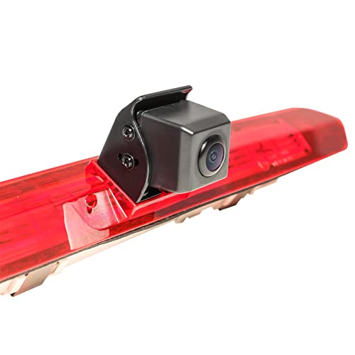 RED WOLF Auto Kamera Bremslicht 3. Bremsleuchte Rückfahrkamera für Mercedes Benz V Klasse Vito W447 2014 Einparkkamera Einparkhilfe IP68 Nachtsicht LED PAL