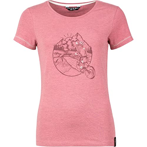 Chillaz Damen Saile Homo Mons Velo T-Shirt, Dry Rose Melange, 36