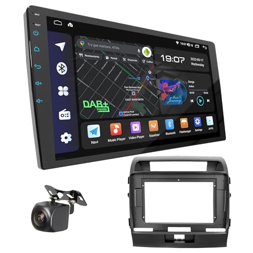 UGAR Kompatibel für Toyota Land Cruiser 200 (V8) 2008-2015 10 Zoll Android 12 DSP 4GB+64GB DAB+ Autoradio HD Voller Touchscreen GPS Navigation