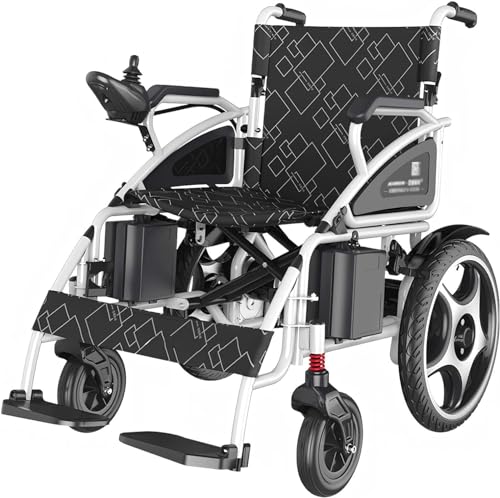 Ultraleicht Rollstuhl Elektrisch Faltbar Reiserollstuhl, Elektrische Rollstühle Für Die Wohnung, Intelligente Steuerung, Reichweite 20 Kilometer, 12A, 32Kg