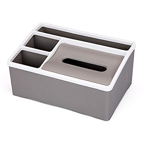 ZXGQF Tissue Box Mode Kunststoff Rechteckigen Papierhandtuchhalter Für Zuhause BüroAuto Dekoration Tissue Box Halter, Grau