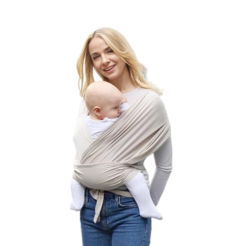 Mama's Bonding Comforter Neugeborene Bis Kleinkinder 3–15 Kg, Dehnbare, Atmungsaktive, Leichte, Freihändige Babytrage, Ergonomische Babytrage (C,Medium)