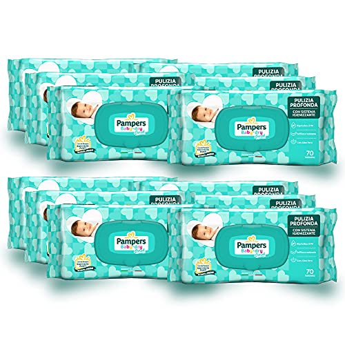 Pampers Baby Fresh Tücher, 12 Packungen mit 70 Tüchern