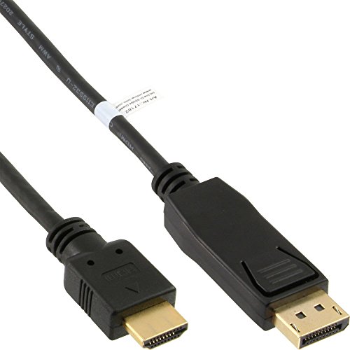 3er Set InLine DisplayPort zu HDMI Konverter Kabel, schwarz, 2m