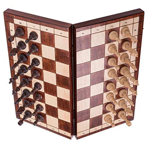 Square - Schach Schachspiel - MAGNETISCHE 350 - Schachfiguren & Schachbrett aus Holz