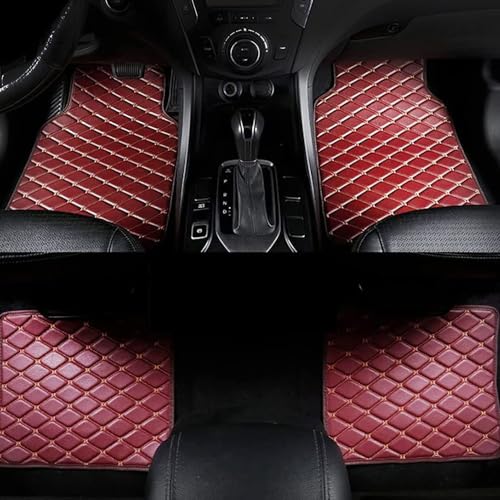 Auto Fußmatten für Honda CRV 2012-2018,Nach Maß Leder Teppich Automatten Wasserdicht rutschfest und einfach zu reinigen Matten Teppiche,F