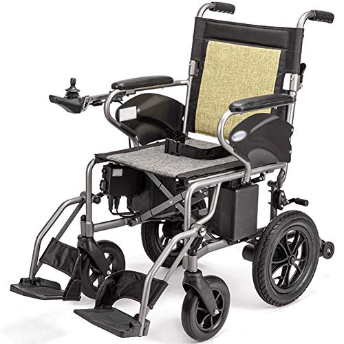 GAXQFEI Faltbare Doppelfunktions-Elektro-Rollstuhl, intelligenter automatische Elektro-Rollstuhl, Sitzbreite 41 cm, Tragfähigkeit 100 kg,