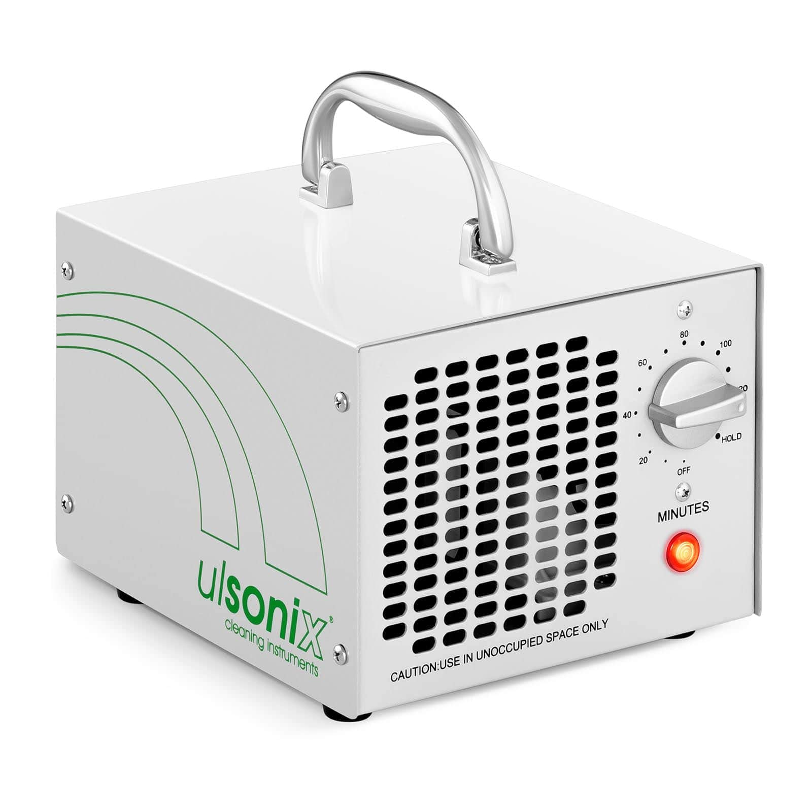 Ulsonix Ozongenerator Luftreiniger Ozongerät AIRCLEAN 5G-WL (5.000 mg/h, 65 W, Timer bis 120 min) für Zimmer, Rauch, Autos, Krankenhaus und Haustiere