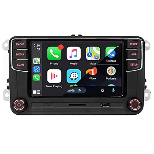 SCUMAXCON Autoradio RCD330 RCD360 PRO2 Carplay Bluetooth RVC USB 6.5" Radio Funktionen OPS für Golf 5 6 MK5 MK6 Polo Passat B6 B7 CC Tiguan Caddy(Rückfahrkamera deaktiviert)