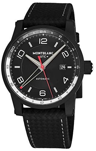 Montblanc Herren-Armbanduhr 43mm Armband Leder Schwarz Automatik Analog 113876