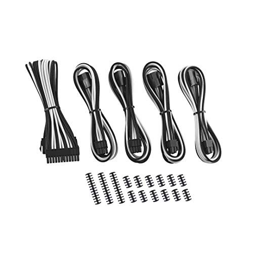 CableMod Classic ModMesh Cable Extension Kit (8+8 Serie, Schwarz/Weiß)