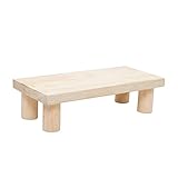 Sitzhocker/Fußstütze Holz Doppelschritt Fußstütze Unter Schreibtisch Ergonomisches Design Fußstütze Rechteck Fußhocker Bein- und Haltungsstütze Komfort Fußhocker for Zuhause und Büro Fußbank Fußhocker