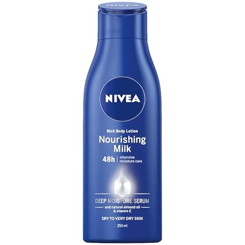 NIVEA Rich Nourishing Body Lotion, Dry To Very Dry Skin 250ml (Pack of 2) Deep Nourishment Formula for Dry and Very Dry Skin, Enriched With Shea Butter and Serum, Provides Comfort and Softness