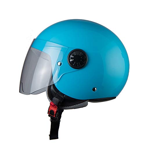 BHR Helmets 806 KID Motorradhelm Jugend Unisex, Hellblau, L