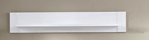 trendteam Wandboard, Holzdekor, Weiss, 20 x 135 x 24 cm
