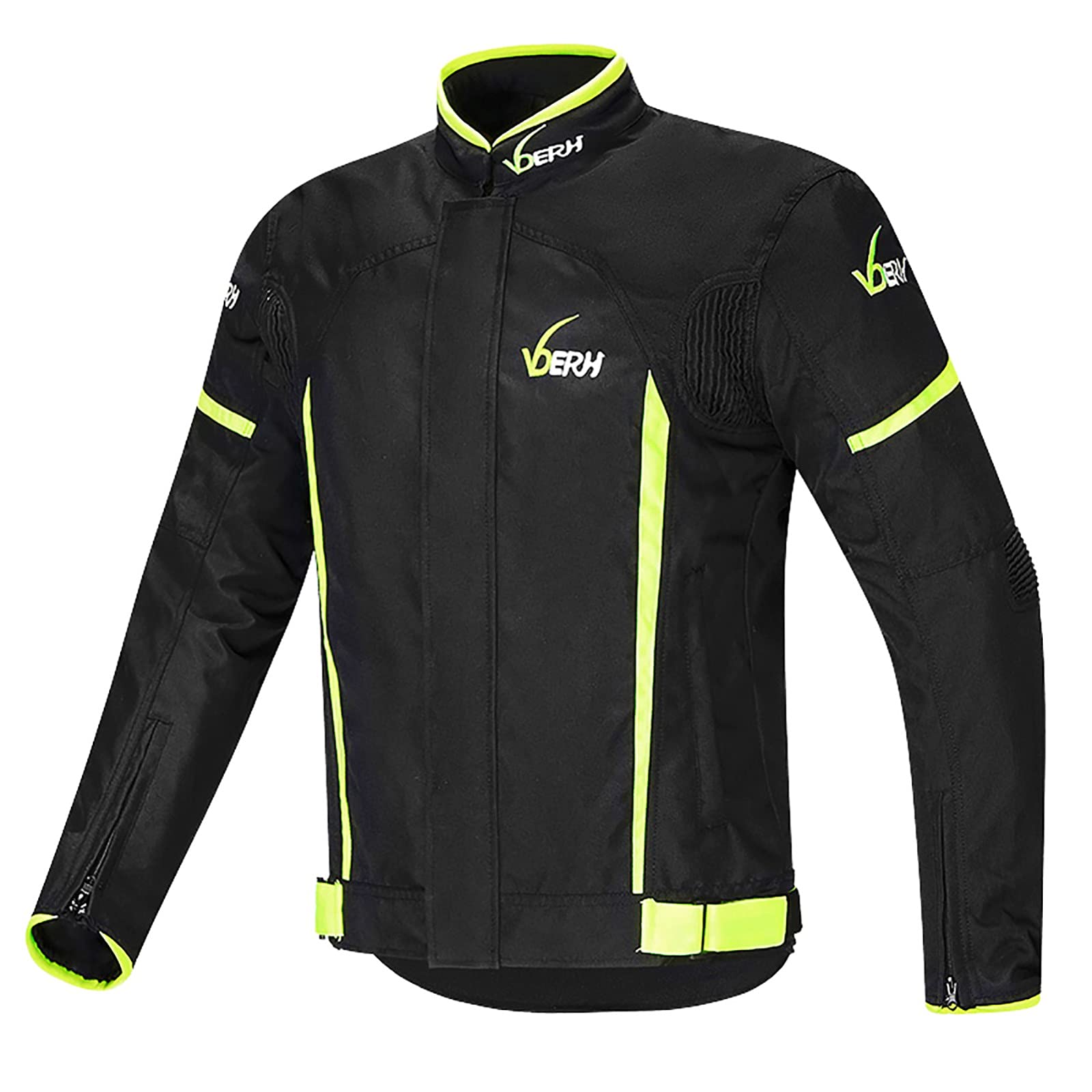 Motorradjacke mit Schutzvorrichtung und internem Thermofutter. CE-zertifizierte Thermoweste mit abnehmbaren Ärmeln für 4-Jahreszeiten-Rennen mit Motorradjacke C,XXL