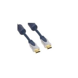 Home-Cinema 77478-MHQ Professional HDMI hochwertiges Anschlusskabel 10m chrom/blau