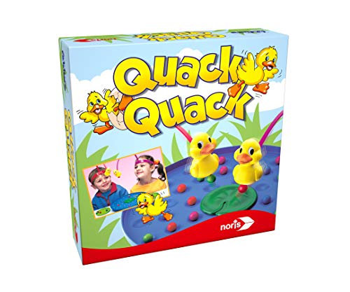 Noris 606011594 - Quack Quack, das witzige Geschicklichkeitsspiel für Kleine und Große Entenliebhaber, für 4 Spieler ab 4 Jahren