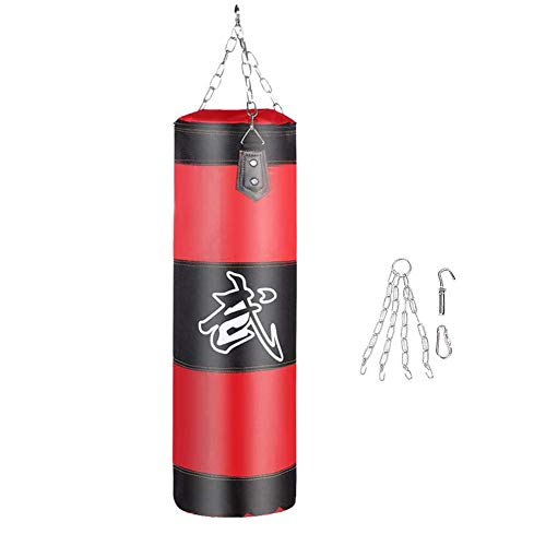 Sandsack, Boxsandfüllung Verdicken Krafttraining Fitness Übung Punch Sandsack (rot, 100cm)