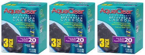 AquaClear Aktivkohle einfügen, 20-gallon Aquarien, 3er Pack (3er Pack)