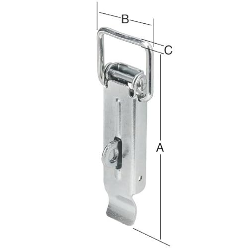 Vormann 001209130Z Spannverschluss Verzinkt, Durchmesser 5mm, 138mm x 47mm, 25 Stück