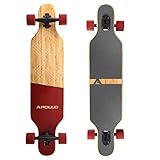 Apollo Longboard Bali Special Edition Komplettboard mit High Speed ABEC Kugellagern, Drop Through Freeride Skaten Cruiser Boards