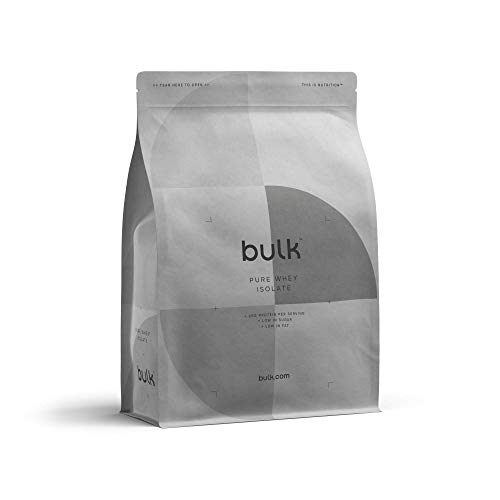 BULK POWDERS Pure Whey Protein Isolat 90, Proteinpulver, Protein Shake Molkeprotein, Erdbeere, 1 kg