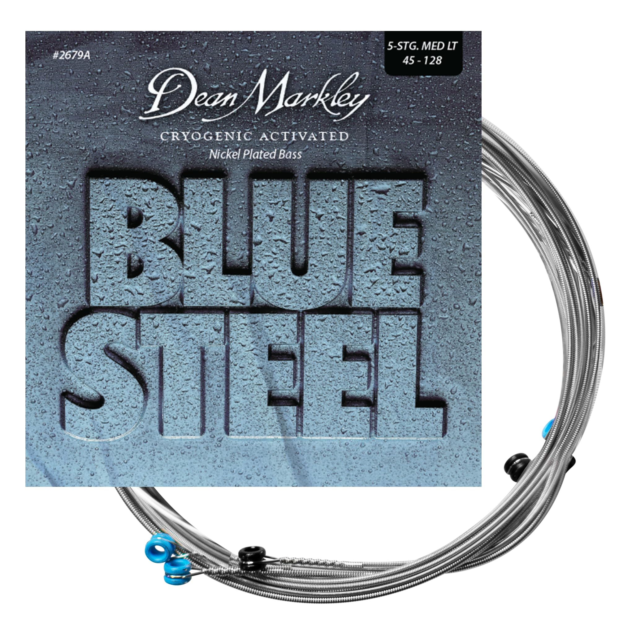 DEAN MARKLEY BLUE STEEL BASS GUITAR STRINGS NPS MLIGHT 5STR 45-128