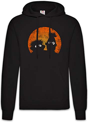 Urban Backwoods E & B Puppets Hoodie Kapuzenpullover Sweatshirt Schwarz Größe XL