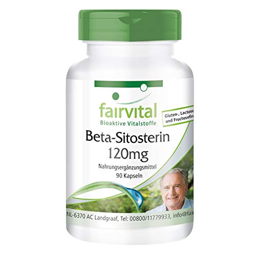 Beta-Sitosterin Kapseln 120mg - HOCHDOSIERT - VEGAN - 90 Kapseln - aus KiefernÖl