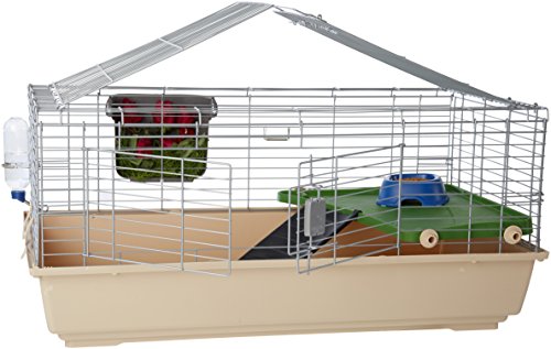 AmazonBasics – Kleintier-Käfig mit Zubehör, 105 x 62 x 50 cm, Groß