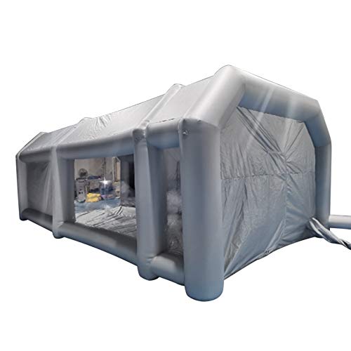 WOLEGM Aufblasbare Lackierkabine Zelt, Aufblasbare Lackierkabine Zelt für Auto, Spritzkabine Zelt Luftzelt, Campingzelt Lackierkabine (26x13x10FT)