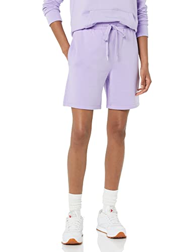 Amazon Aware Damen Einseitige Fleece-Shorts (in Übergröße erhältlich), Lavendel, 4XL Große Größen