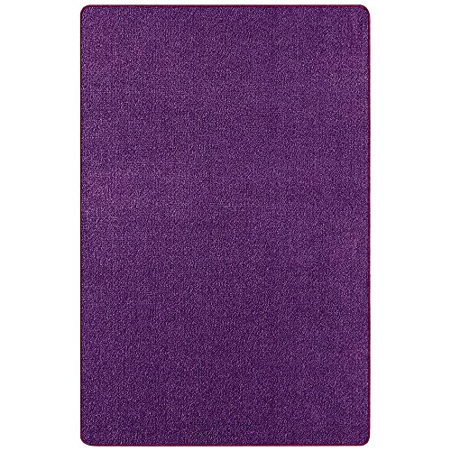 HANSE Home Nasty Teppich – Wohnzimmerteppich Flauschiger Kurzflor Einfarbig Unifarben für Esszimmer, Wohnzimmer, Kinderzimmer, Flur, Schlafzimmer, Küche – Uni Violett, 160x240cm