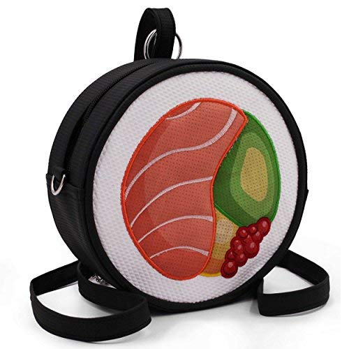 Oh My Pop Pop! Maki-Sushi Backpack Rucksack, 20 cm, 3.5 liters, Rot (Red)