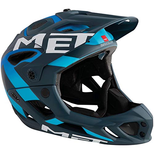MET Parachute Helm Blue/Cyan Kopfumfang M | 54-58cm 2021 Fahrradhelm